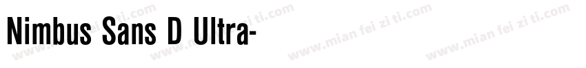 Nimbus Sans D Ultra字体转换